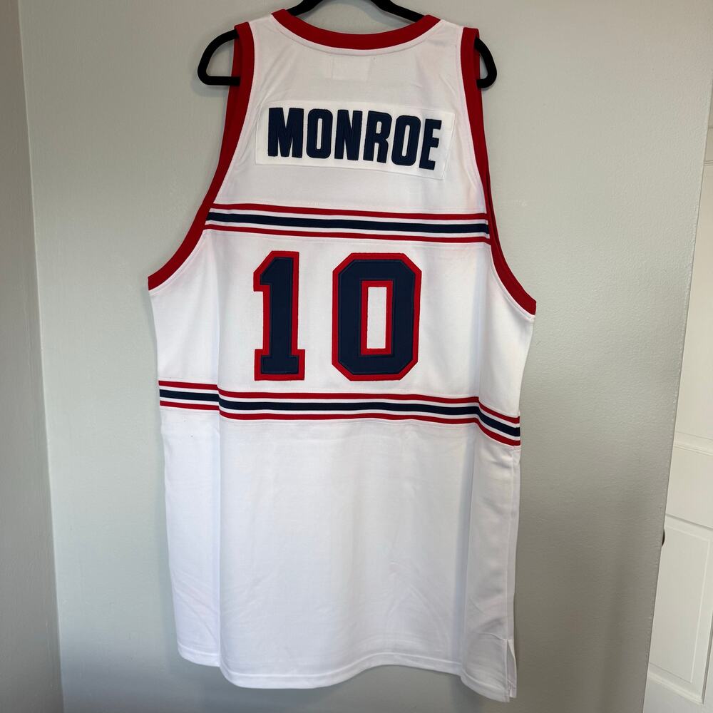 Earl Monroe Winston-Salem #10 Headmaster Throwback Jersey Knicks Men’s 4XL NWT